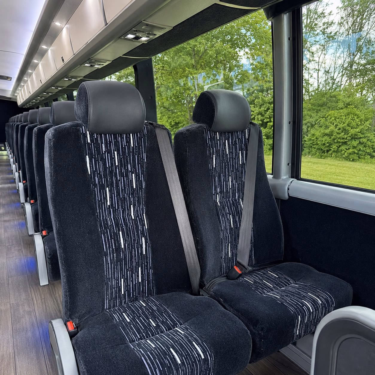 deltona charter bus rental interior